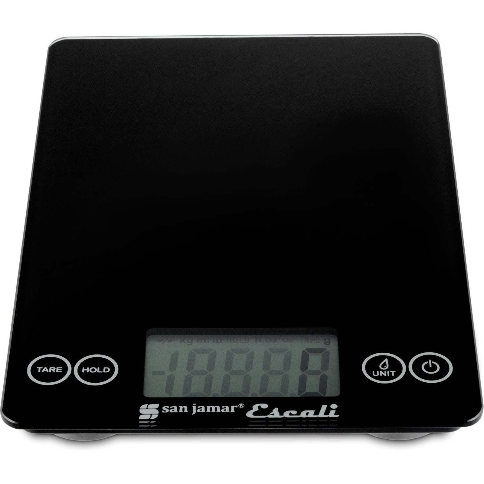 Carlisle SCDG15BK 15 lb/7 kg Black Glass Digital Scale