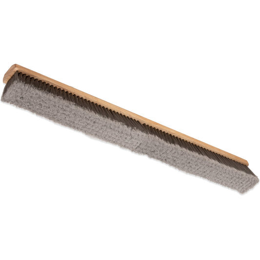 Carlisle 4501623 36" Flo-Pac Hardwood Push Broom Head with Gray Polypropylene Flagged Bristle