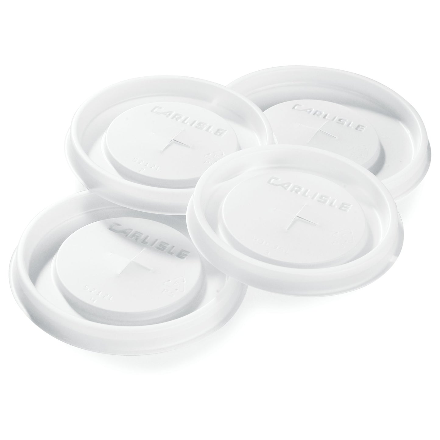 Carlisle 5506L30 Translucent Disposable Lid Fits for 5506 9.5 oz Stackable Tumbler (1000/cs)