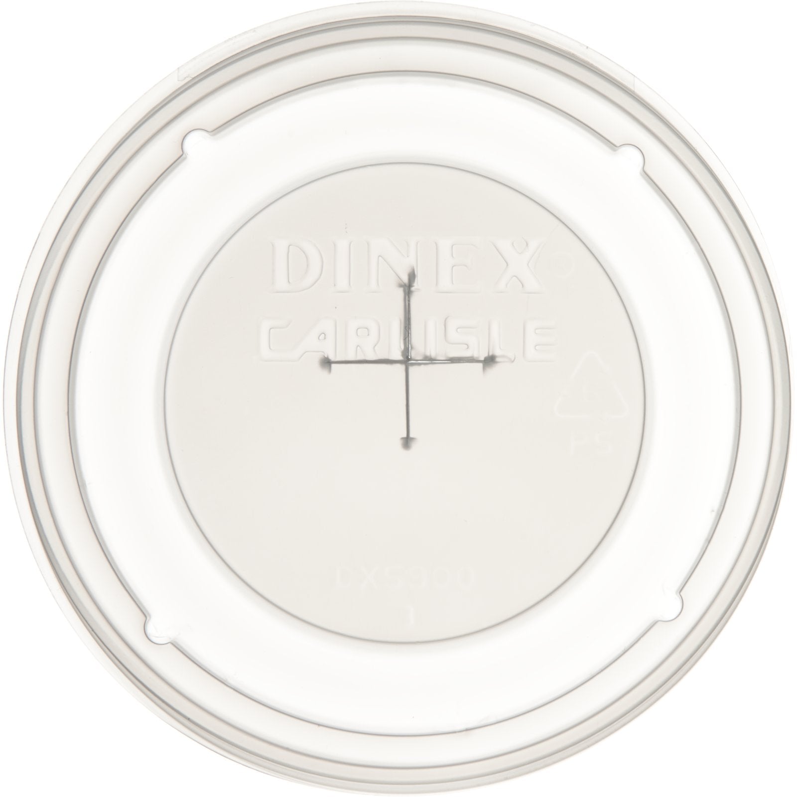 Dinex DX5900ST8714 Translucent Fenwick Tumbler Lid with Straw Slot (1000/cs)