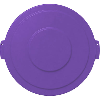 Sparta 84104589 44 Gallon Purple Round Polyethylene Bronco Waste Bin Trash Container Lid
