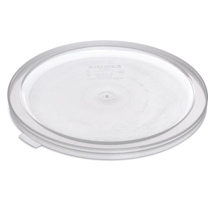 Carlisle 125230 12 - 22 Qt Translucent Polypropylene Bain Marie Food Storage Container Lid