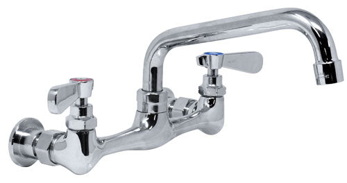 Omcan 39255 Splash Mounted Faucet for 18" x 18" - One Tub Sinks