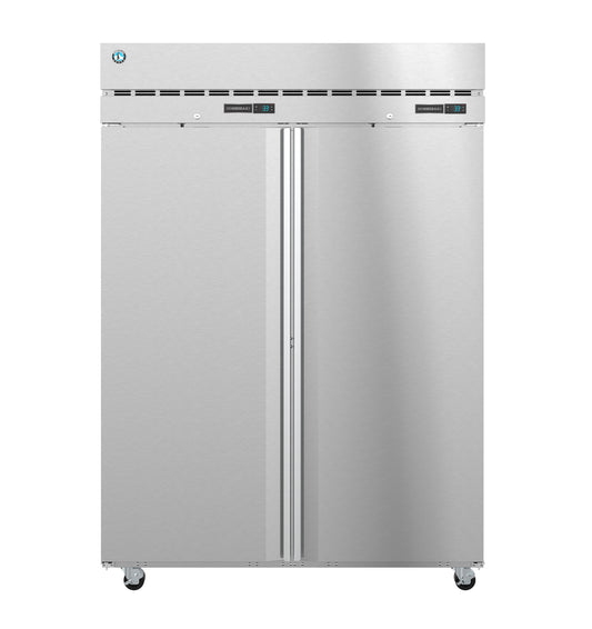 Hoshizaki DT2A-FS One Section Half Stainless Steel Doors with Lock Upright Dual Temp Refrigerator and Freezer