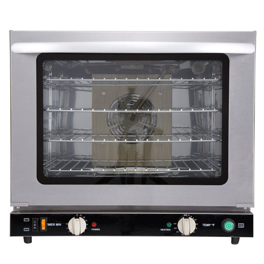 Omcan 44519 2.33 cu.ft (66 L) Half-size Countertop Convection Oven with Grill Function and Humidity Control