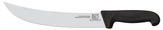 Omcan 12866 12" Steak Knife with Black Super Fiber Handle