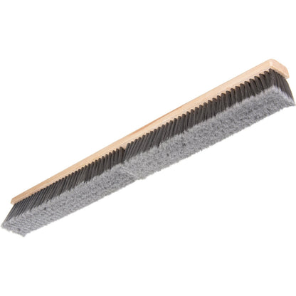 Carlisle 3621953623 36" Flo-Pac Hardwood Push Broom Head with Gray Flagged Polypropylene Bristle