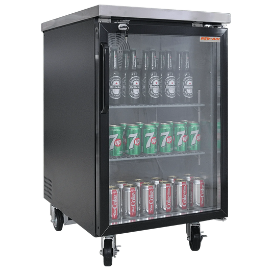 New Air NBB-23-SG 23" Glass Door Back Bar