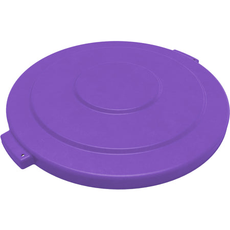 Sparta 84105689 55 Gallon Purple Round Polyethylene Bronco Waste Bin Trash Container Lid