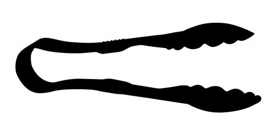 Omcan 80155 9-inch Black Polycarbonate Scallop Tong
