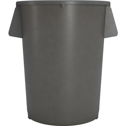 Sparta 84105523 55 Gallon Gray Round Polyethylene Bronco Waste Bin Trash Container