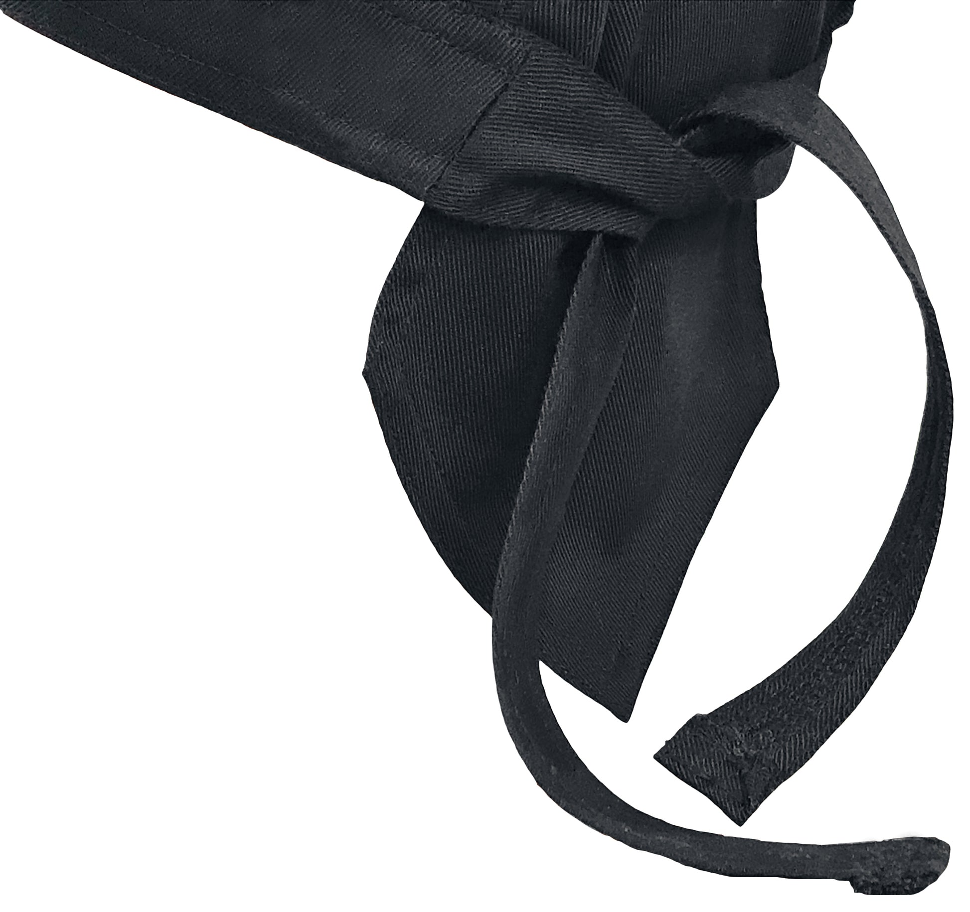Winco CHHW-3K One Size Fits All Black Head Wrap, Adjustable Tie Back