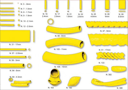 Omcan 13349 3 mm Pasta Die #59 Bucantini