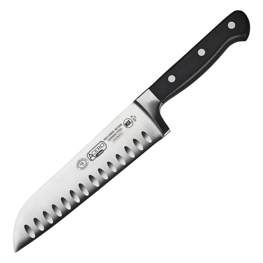 Winco KFP-70 7" Triple Riveted Santoku Knife