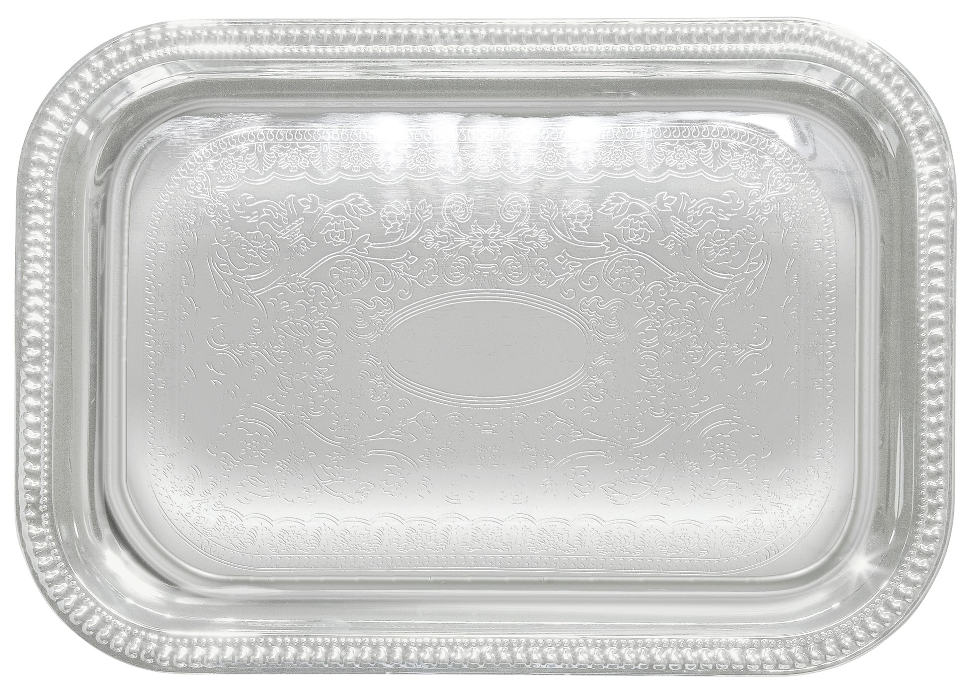 Winco CMT-1812 18" Chrome-Plated Serving Tray