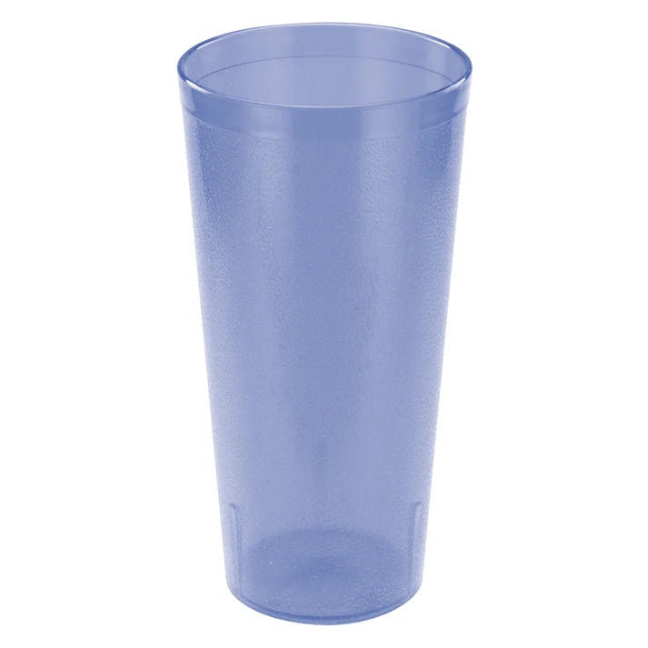 Winco PTP-20B 20 oz. Blue Pebbled Tumblers