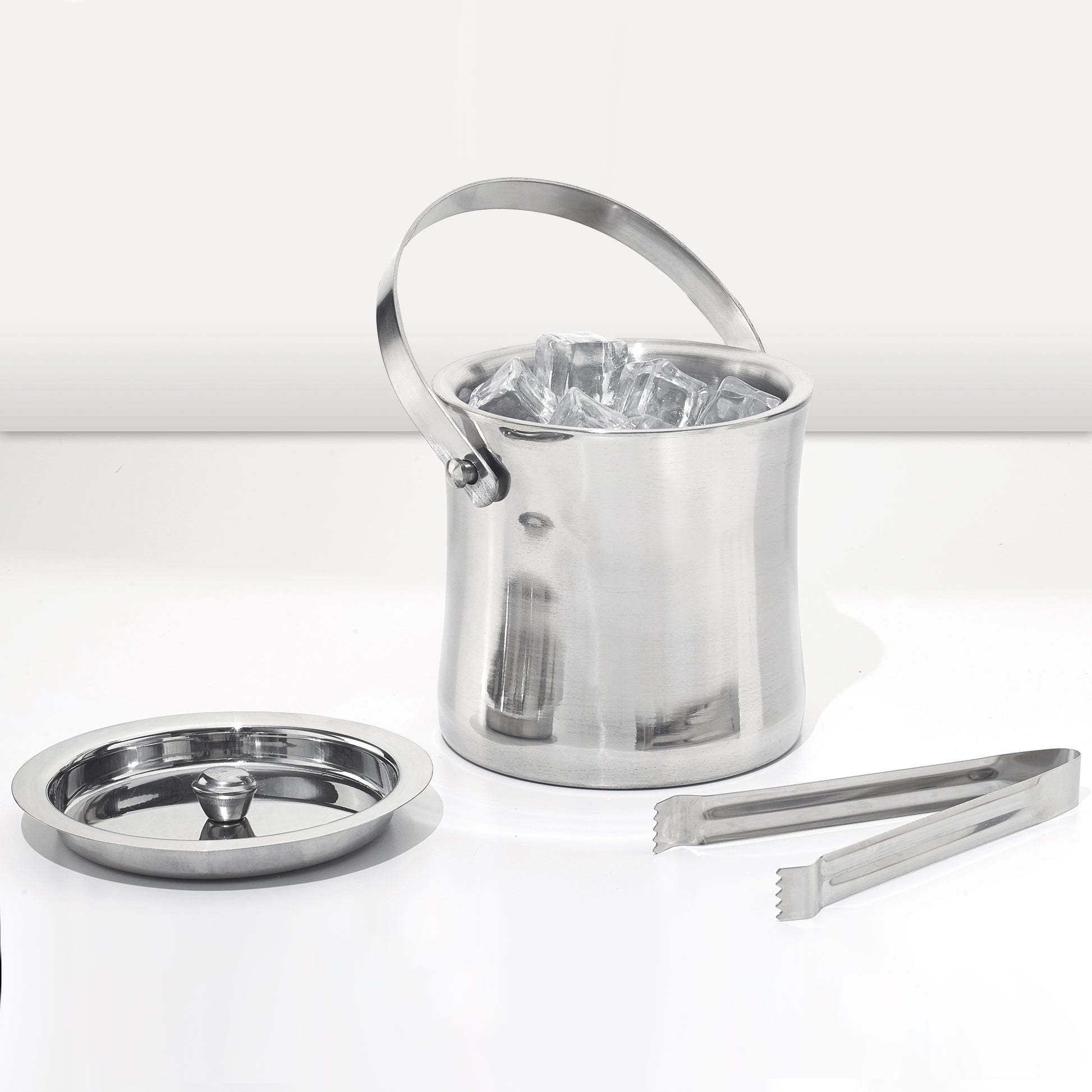 Winco ICB-60 60 oz. Stainless Steel Double-Wall Ice Bucket