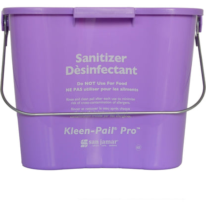 San Jamar KPP196PR 6 Qt. Purple Kleen-Pail Pro Bucket
