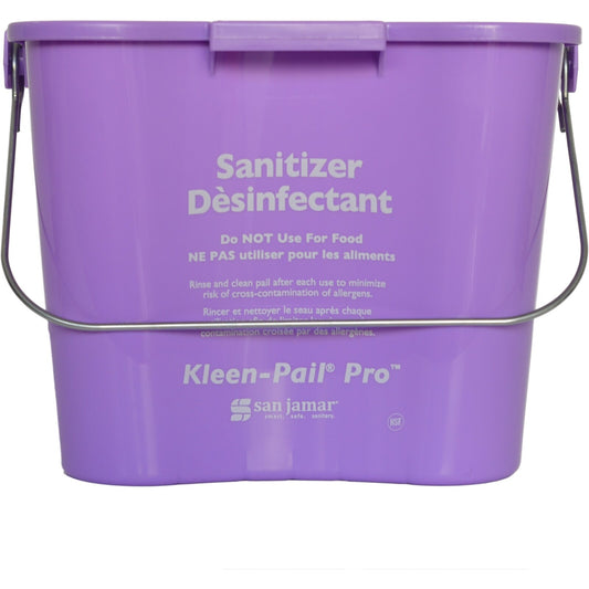 San Jamar KPP196PR 6 Qt. Purple Kleen-Pail Pro Bucket
