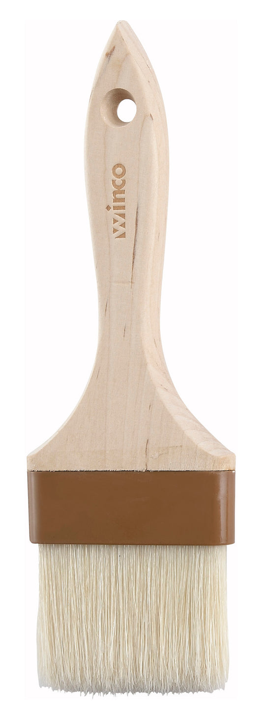 Winco WFB-30 3" Pastry/Basting Brush, Boar Bristle