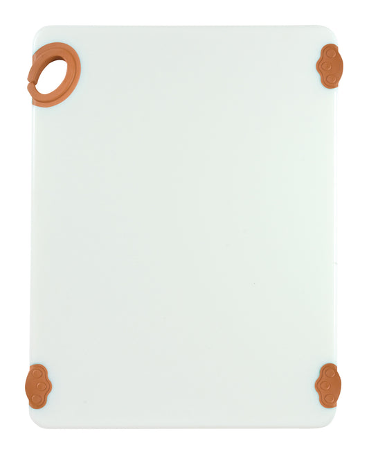Winco CBN-1520BN 15"x20"x1/2" Brown Cutting Board with Hook
