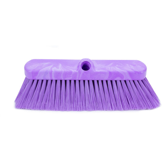 Carlisle 41278EC68 10" Purple Color Coded Flo-Thru Wall & Equipment Brush