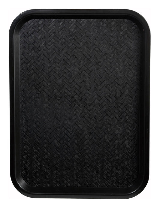 Winco FFT-1216K 12" x 16" Black Fast Food Tray