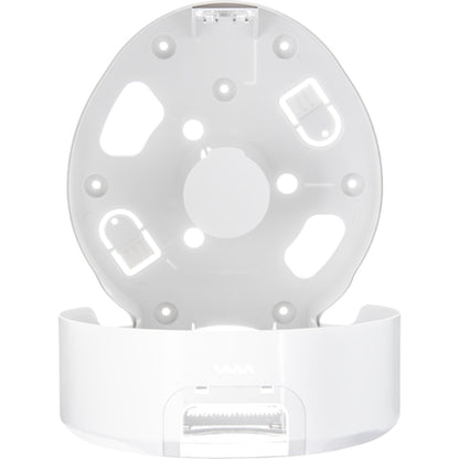 Carlisle R2070WHCL 9" White/Clear Single Summit Jumbo Bath Tissue Dispenser, 3.25" core