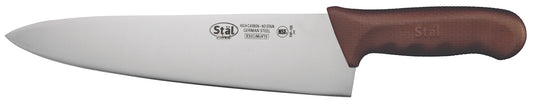 Winco KWP-100N 10" Brown Polypropylene Handle Cook's Knife