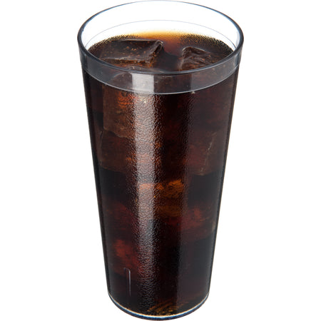 Carlisle 522407 24 oz Clear SAN Stackable Plastic Tumbler
