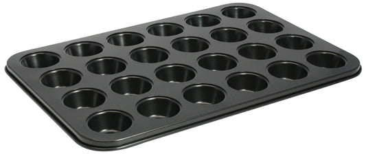 Winco AMF-24MNS 1-1/2 oz. Carbon Steel 24 Cup Mini Muffin Pan, Non-stick