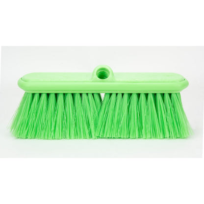 Carlisle 40050EC75 9.5" Lime Color Coded Flo-Thru Brush with Protective Bumper