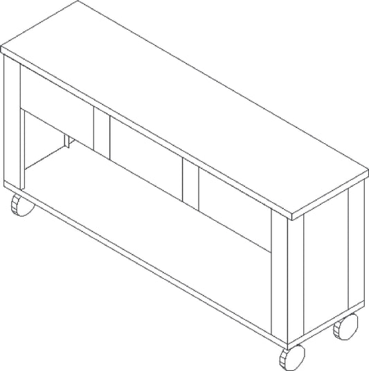Dinex DXP2STSL 50" L x 19" W x 36" H Stainless Steel DineXpress Slim Line Solid Top Counter