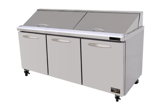 Kool-It KSTM-72-3 72" Triple Door Megatop Sandwich Prep
