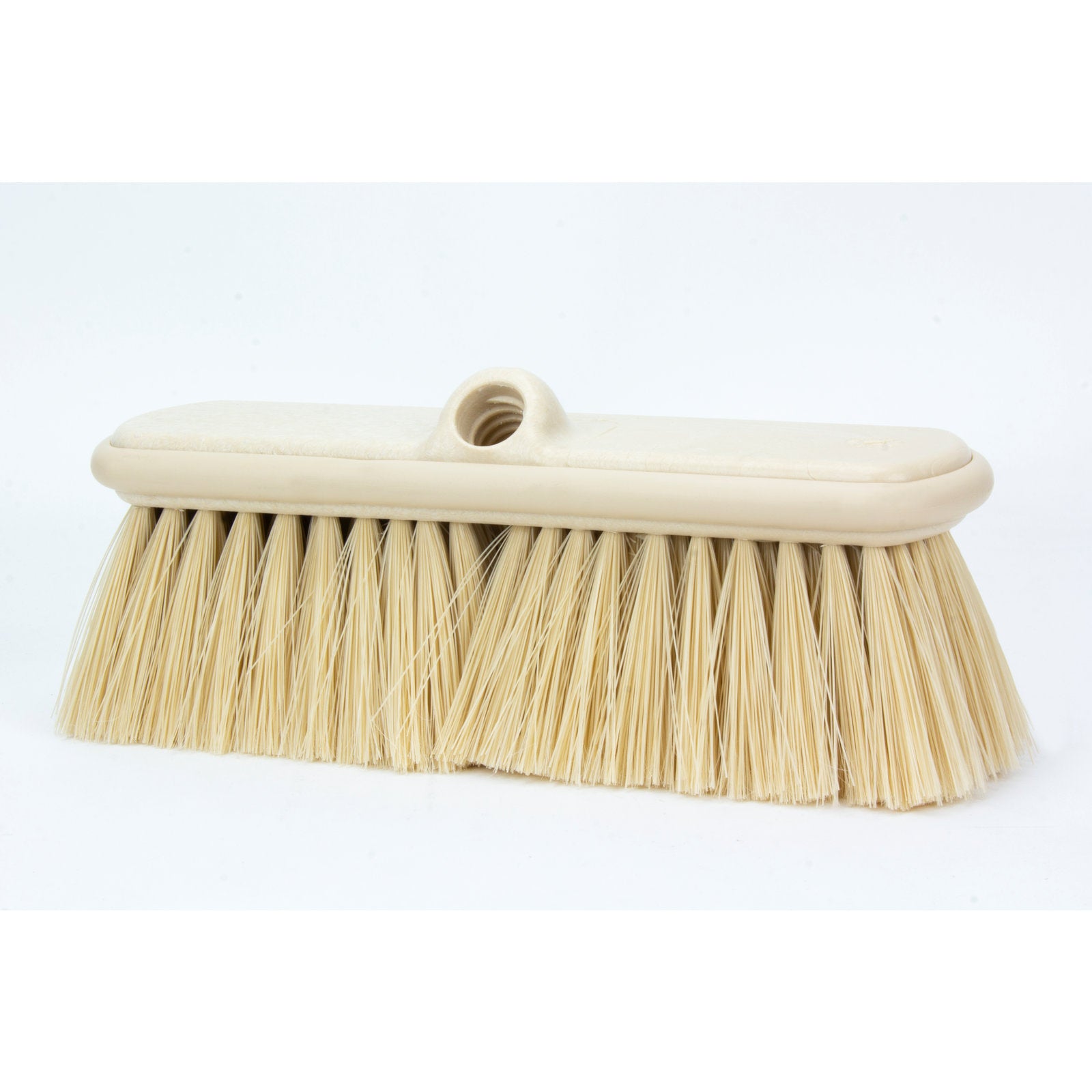 Carlisle 40050EC25 9.5" Tan Color Coded Flo-Thru Brush with Protective Bumper