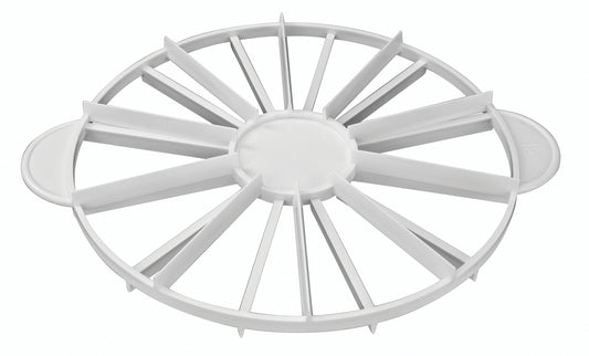 Winco PCM-1012 White Double-sided Cake Marker (10 & 12 Slices)
