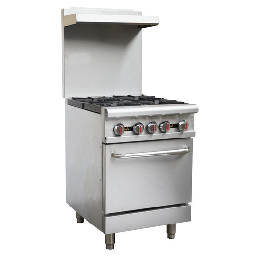 Omcan 46124 24-inch Commercial Gas Range - Liquid Propane