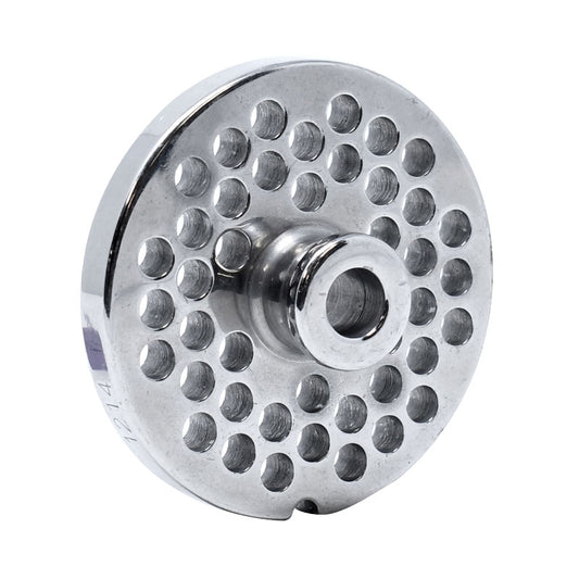 Omcan 11193 #12 One Notch/Round European Style Stainless Steel Plate with Hub, 4.8mm (3/16")