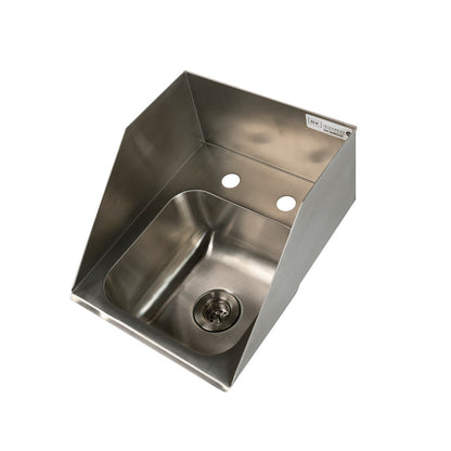 BK Resources DDI-0909524S One Compartment Stainless Steel Drop-In Sink w/Side Splashes 9L x 9W x 5D Bowls