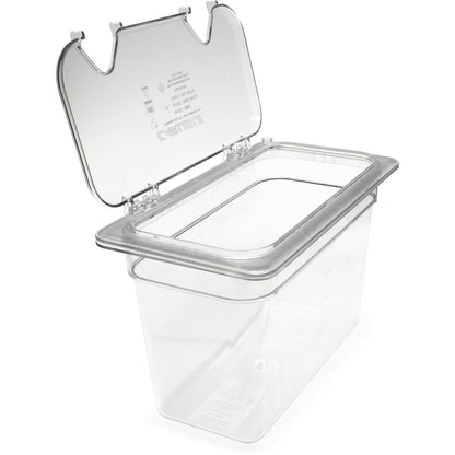 Carlisle 3066907 1/3 Size Clear Polycarbonate StorPlus Food Pan, 8" Deep