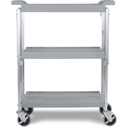 Carlisle SBC152123 15" x 21" Gray Polyethylene Fold 'N Go Cart