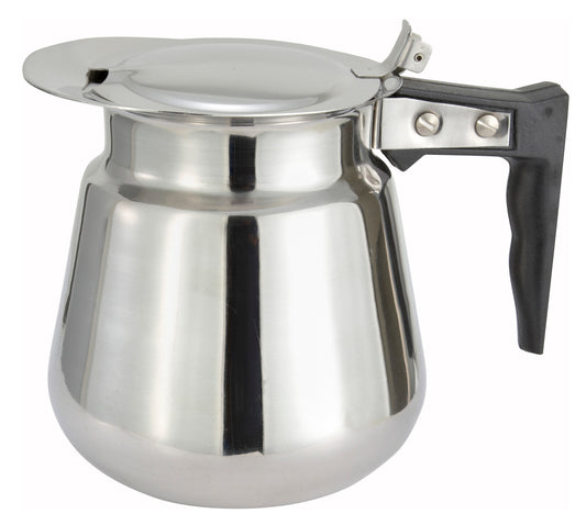 Winco CD-64 64 oz. Stainless Steel Coffee Server w/ Cover