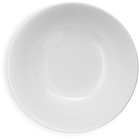 Carlisle 4373902 57 oz White Melamine Footed Serving Bowl