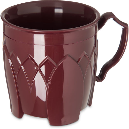 Carlisle DX500061 8 oz Cranberry Polypropylene Fenwick Mug