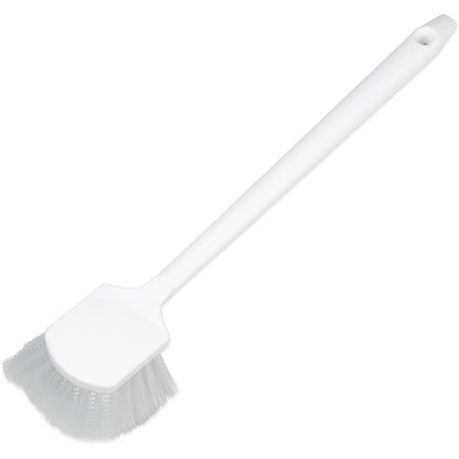 Carlisle 4050000 20" x 3" White Sparta Utility Brush With Medium Stiff Nylon Bristles