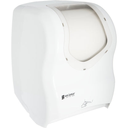 San Jamar T1470WHCL White/Clear Summit Smart System with IQ Sensor Electronic Touchless Towel Dispenser
