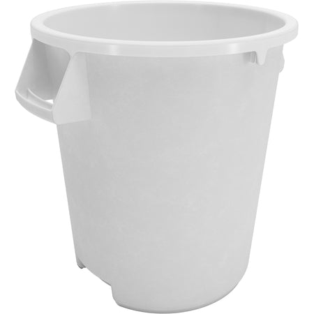 Sparta 84101002 10 Gallon White Round Polyethylene Bronco Waste Bin Trash Container