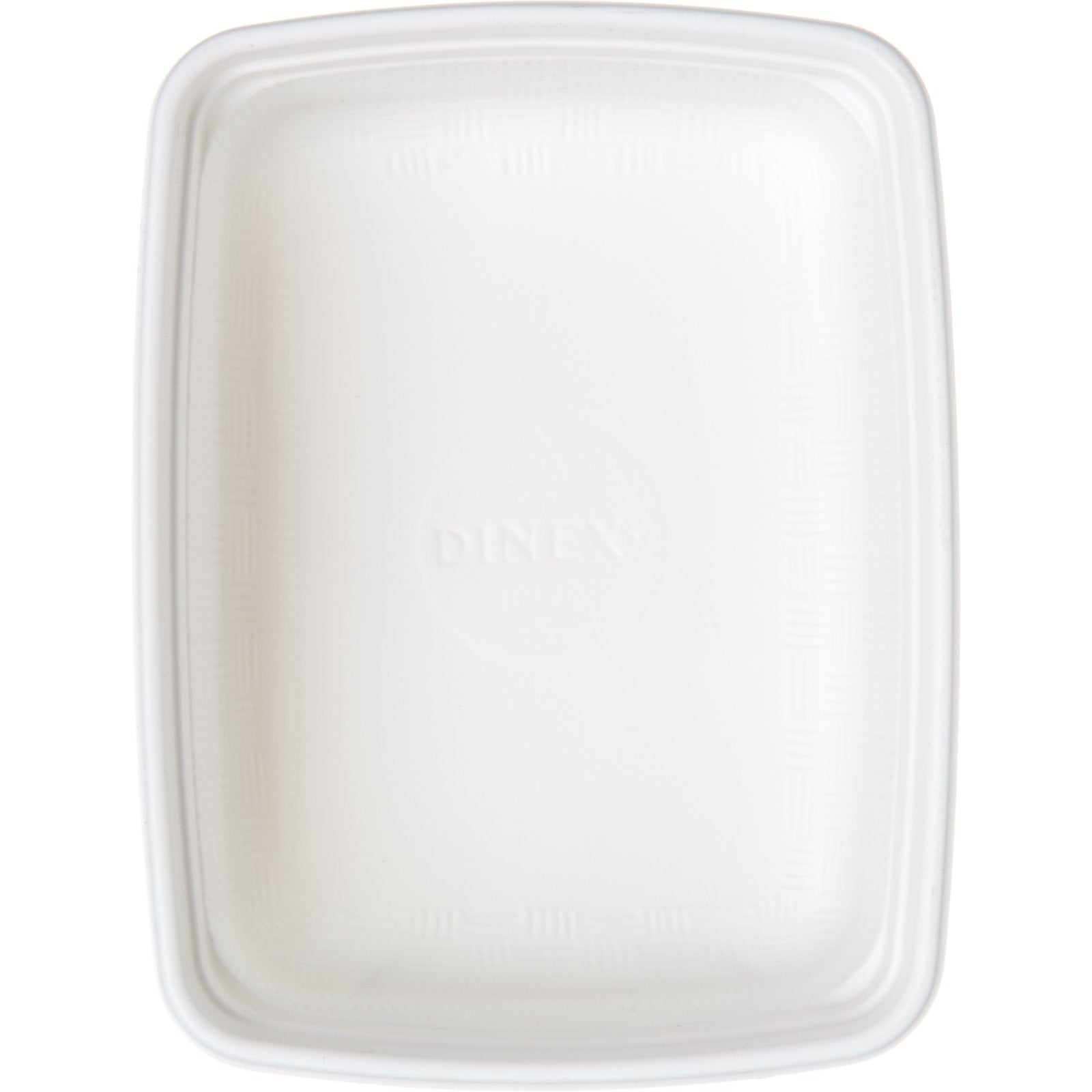 Dinex DXHH20 8 oz. White Rectangular Soup Bowl (1000/cs)