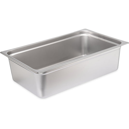 Carlisle 607006 Full-Size Stainless Steel DuraPan Light Gauge Steam Table Hotel Pan, 6" Deep