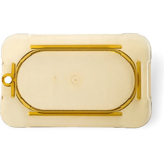Carlisle 10536U13 1/9 Size Amber High Heat Plastic StorPlus Flat Universal Food Pan Lid